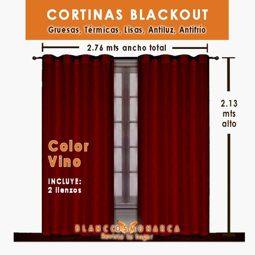  2 Cortinas Blackout Antiluz, Antifrio, Ahulada, Nuevas