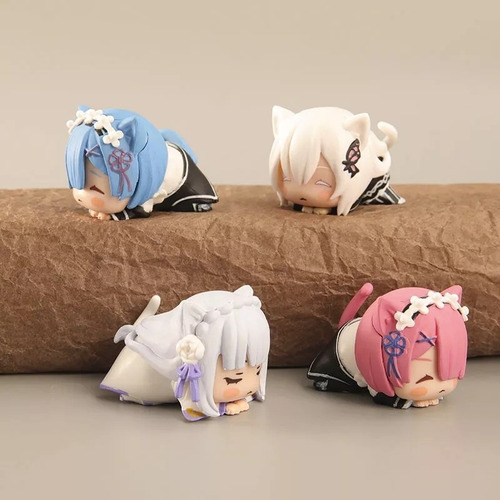 Kit De 4 Figuras Rem Re:life In A Different World From Zero