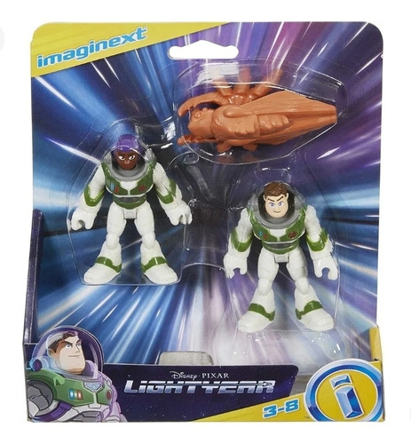 Imaginext Lightyear Buzzlighty Y Alisha Articulada 7 Cm