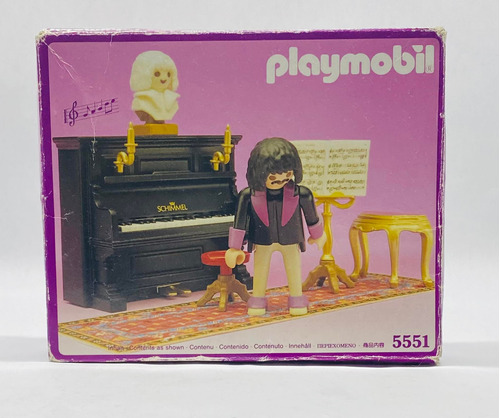 Playmobil Set 5551 Pianista Victoriano Mansion 1992 Rtrmx Pm