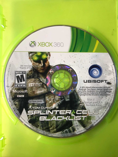 Splinter Cell Blacklist Xbox 360