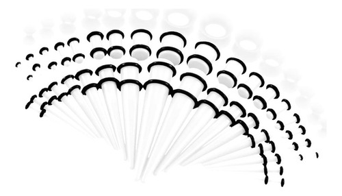 Jóias Com Piercings Nas Orelhas Branco 14g-00g