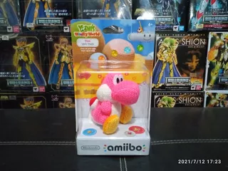 Amiibo Yoshi Yarn Rosa De Yoshi's Woolly World Americano