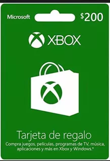 Tarjeta De Regalo Xbox 200 Pesos (código)