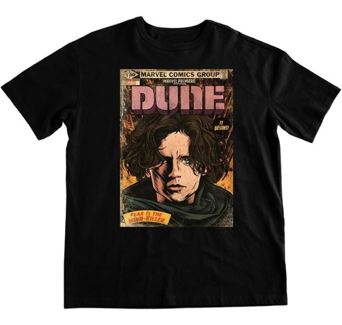 Polera Estampada Algodon Organico Dune Villaneuve Fan Art