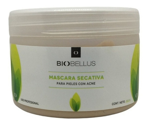 Máscara Secativa Pieles Acneicas Biobellus 250gr Profesional Tipo de piel Acneica