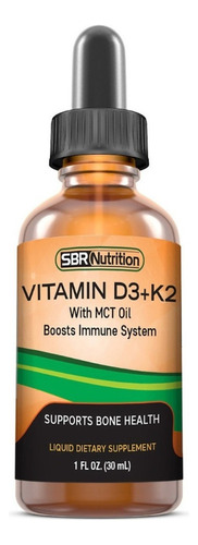 Sbr Nutrition Vitamina D3 1400 Ui K2 25 Mcg Gotas Líquidas