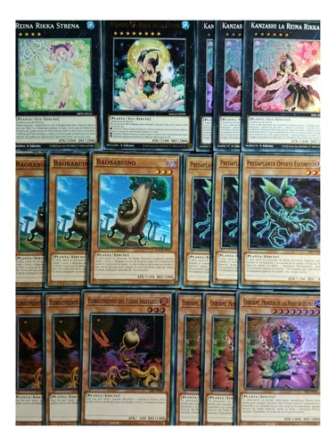 Lote Deck Baraja Planta Español Yugi-oh! Original Konami