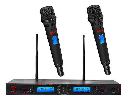 Sistema Inalámbrico Profesional Uhf Nady 2w-1ku Ht Dual