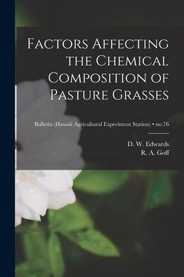Libro Factors Affecting The Chemical Composition Of Pastu...