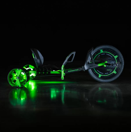Green Machine Triciclo, Huffy Luz Led Color Negro