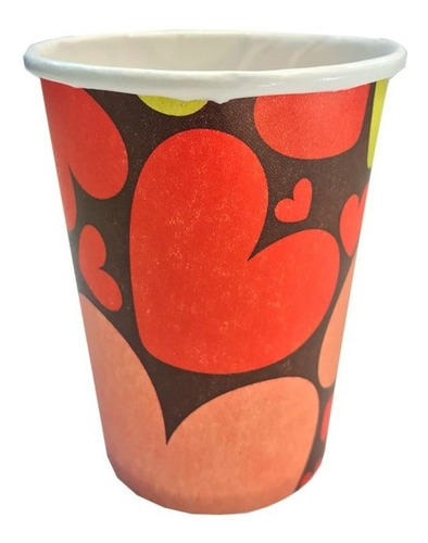Vaso Descartable Polipapel Estampados 8oz 240cc X 50u Cuotas