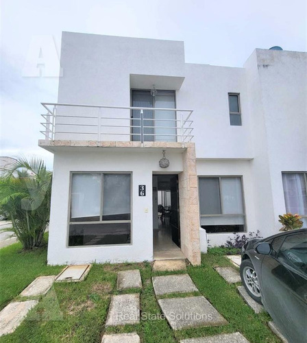 Imagen 2 de 30 de Casa En Venta, 3 Recámaras, Amueblada, Modelo Borneo, Bali Residencial, Playa Del Carmen
