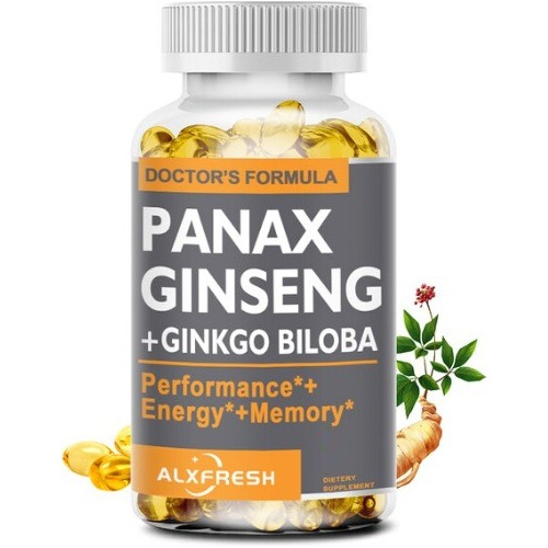 Panax Ginseng + Ginkgo Biloba Concentrado Suplemento Natural