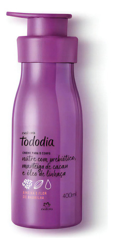  Creme Hidratante Natura Ameixa De Flor De Baunilha 400ml