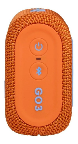 Parlante Jbl Go 3 Portátil Con Bluetooth Orange - Naranja Color Naranja