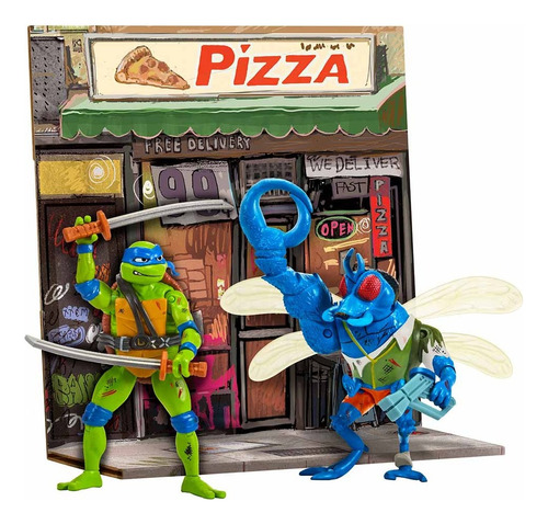 Tortugas Ninja Battle Pack Set X2 Muñecos Figuras Originales