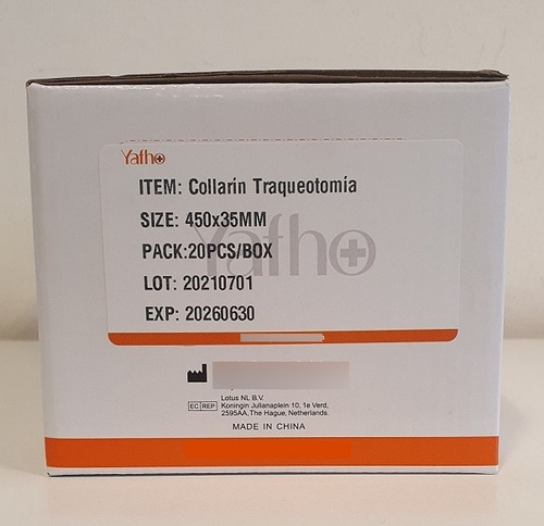 Collarín Para Cánula De Traqueostomía (caja X 20 Unidades)
