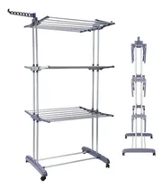 Comprar Tendedero Vertical De 3 Niveles Con Ruedas Para Ropa Perfecto Para Lavandería Y Espacios Reducidos Fácil De Usar Y Transportar Oh My Shop