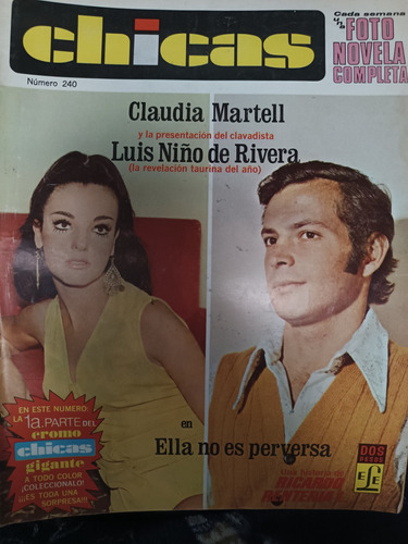 Fotonovela Chicas Claudia Martel Y Luis Niño De Rivera