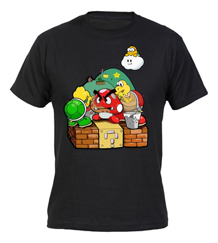Polera Super Mario Bros Lakitu Goomba Koopa