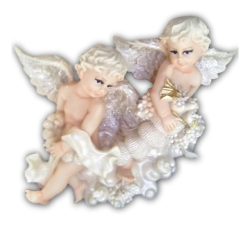 Angel De La Abundancia, Figura De Resina. 2x1 Angel Doble