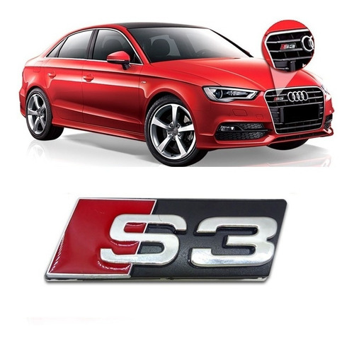 Insignia Logo Decorativa S3 Para Parrilla P/ Audi 