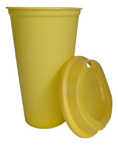 30 Vasos Plástico Reutilizables 16 Oz + Tapa De Cafe