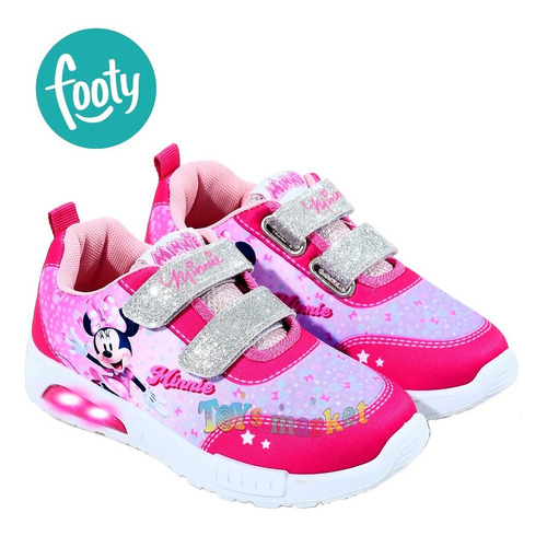 Imagen 4 de 7 de Zapatillas Con Luces Led Footy Disney Frozen Mickey Minnie