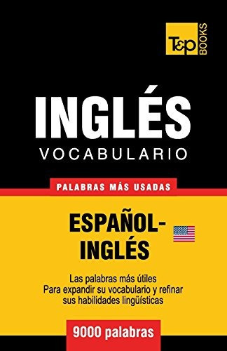 Libro : Vocabulario Español-ingles Americano - 9000 Pala. 