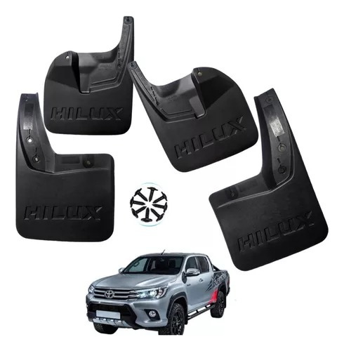 X4 Guardabarro Compatible Toyota Hilux 2016-2019 Guardafango