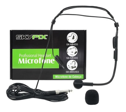 Microfone Skypix Mh20 Auricular P2/p10