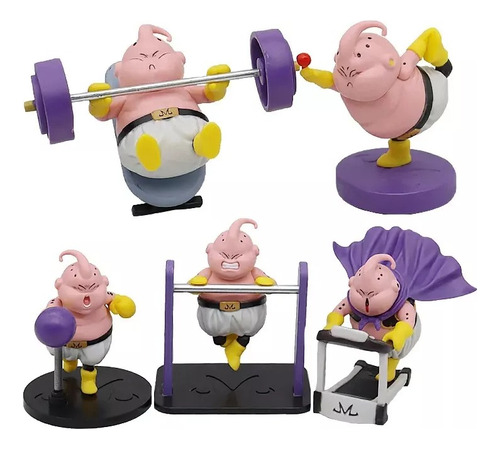 Coleccion X5 Figuras Majin Buu Gym Dragon Ball Z 