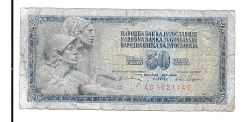 Liquido Billete De Yugoslavia.  50 Dinar 1968