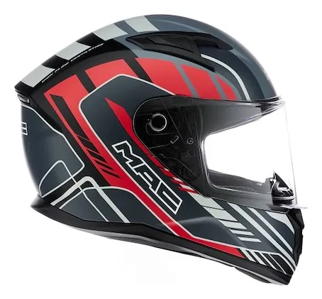 Casco Moto Integral Mac Speed Fleet Visor Simple Ciclofox