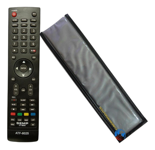 Controle Tv Semp Toshiba Dl-3277i /dl-3977i /ct-6640 + Capa