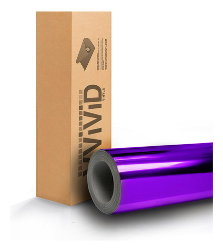 Púrpura Espejo Cromo Fundido Vinilo Envolver (17.75in ...