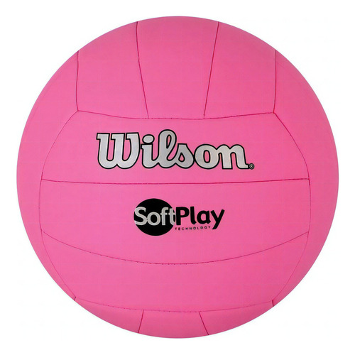 Bola De Vôlei Praia Quadras Wilson Softplay Rosa