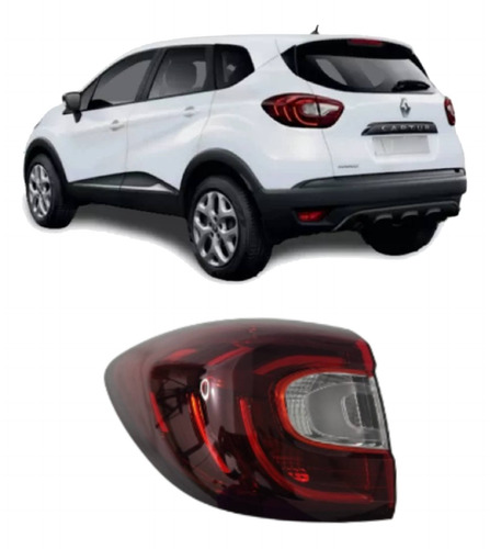 Lanterna Traseira Captur 2017 Á 2023 Led Canto Esquerdo