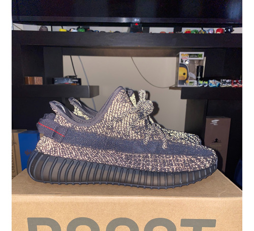 Tenis Yeezy 350 V2 Black Reflective Talla 7.5 Mx