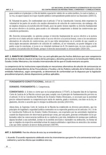 Ley Nacional De Mecanismos Alternativos De Solución De Controversias En Materia Penal Comentada Y Correlacionada 2024. Índice Tematizado, Latinismos, Referencias Bibliográficas. Acceso A Web App