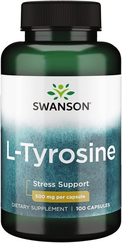 L Tyrosine L Tirosina 500mg 100capsulas Importado De Usa