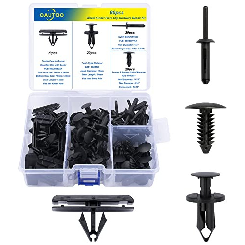 Kit De 80 Clips Guardabarros Jeep Wrangler 2007-2018