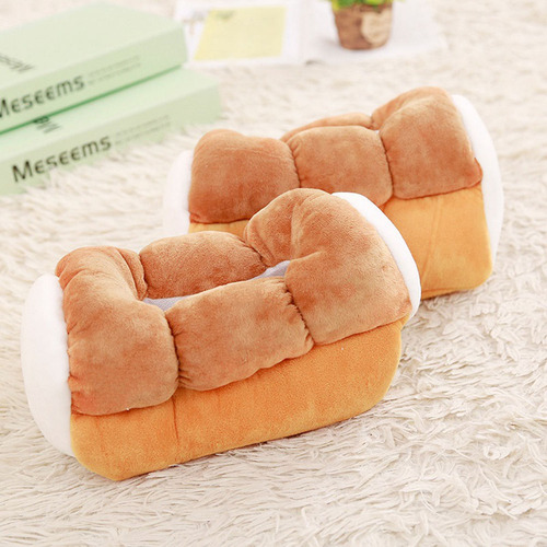 Caja De Pañuelos Simulation Toast, De Felpa, Creativa, Para