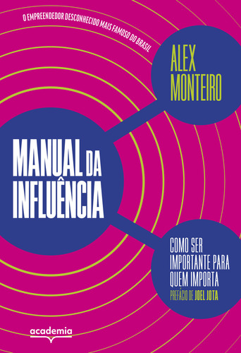 Manual da influência: Como ser importante para quem importa, de Alex Monteiro. Editorial ACADEMIA -  GRUPO PLANETA, tapa mole, edición 1 en português, 2023