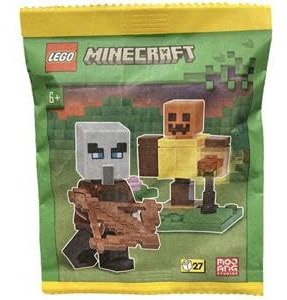 Minifigura Lego Minecraft Pillager Com Boneco De Treinamento
