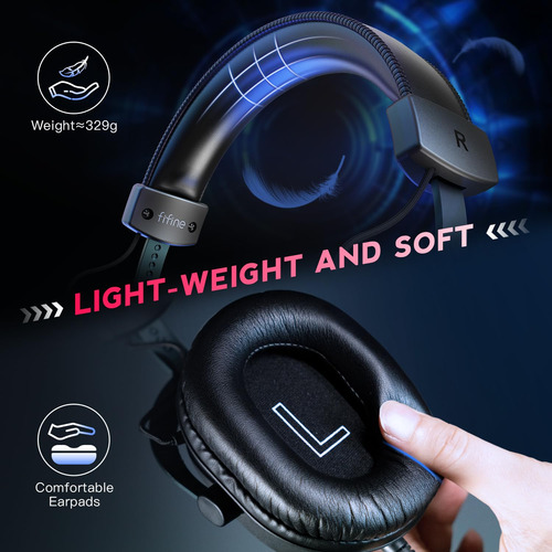 Auriculares Para Juegos Fifine Ampligame H9 Usb 7.1 Surround