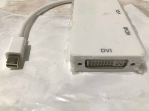 3 En 1 Mini Displayport Dp Macho A Dvi Hdmi Y Audio Vga