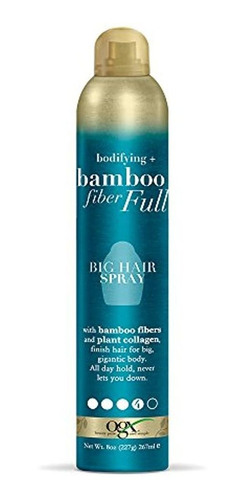 Ogx Bodifying + Bamboo Fiber-full Big Hair Spray, 8 Onzas (6