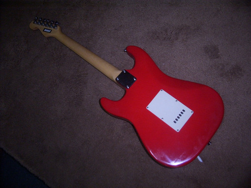 Guitarra Riverhead Stratocaster Japan 80 Tremenda! Diestro Rojo Palo De Rosa